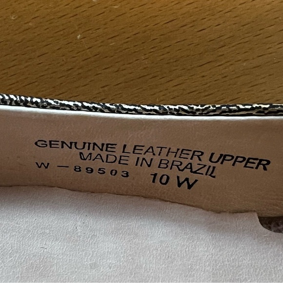 NIB Walking Cradles Gold Leather Bronwyn Flats sz 10W - Picture 7 of 12